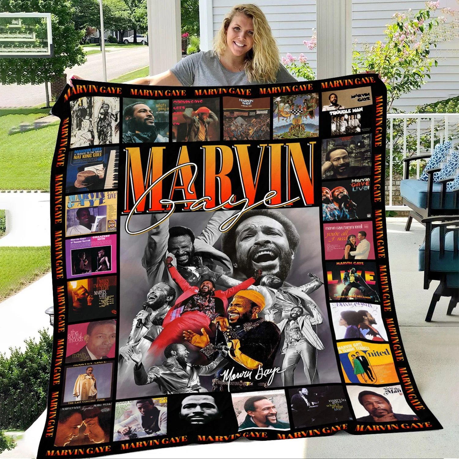 Marvin Gaye Signature Blanket