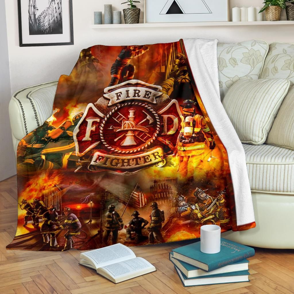 Memorable Night Of Each Firefighter Blanket