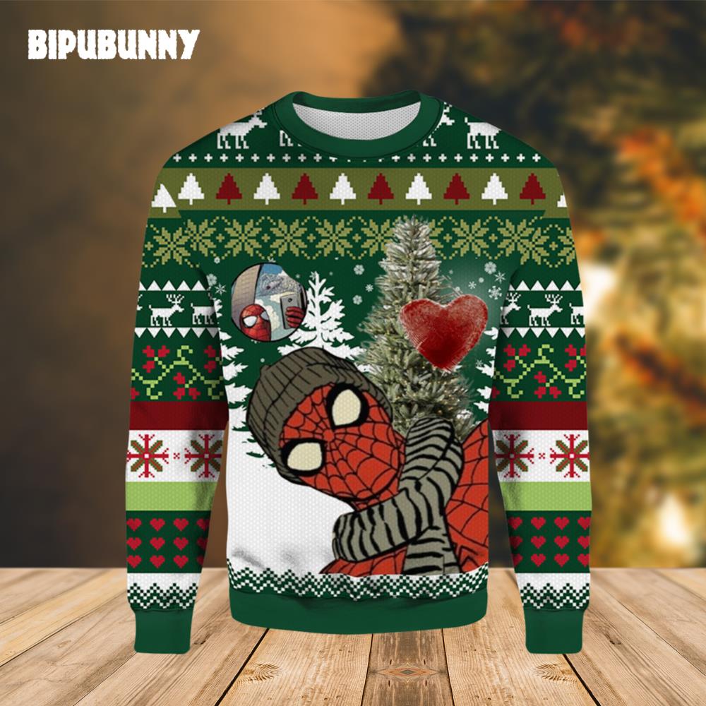 Merry Christmas Marvel Spider Man Ugly Christmas Sweater