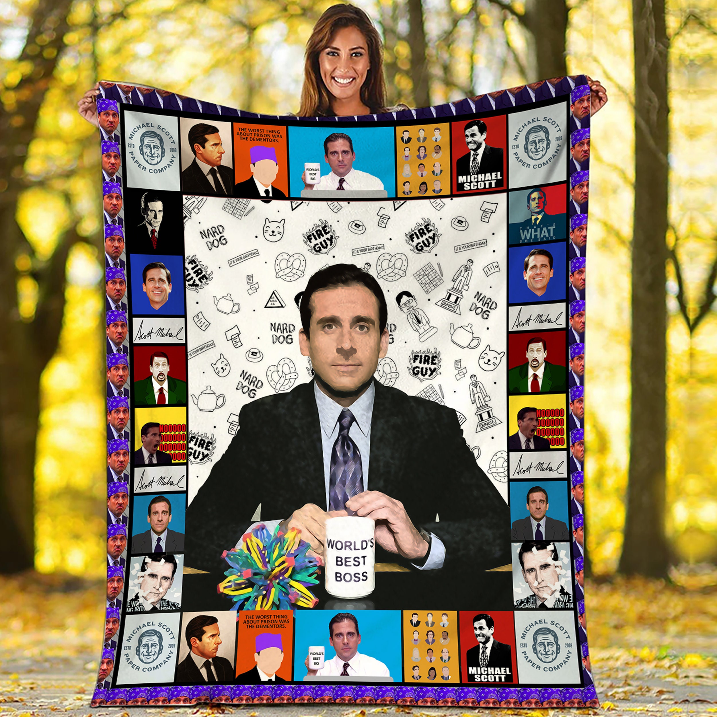 Michael Scott The Office Blanket Threat Level Midnight Movie