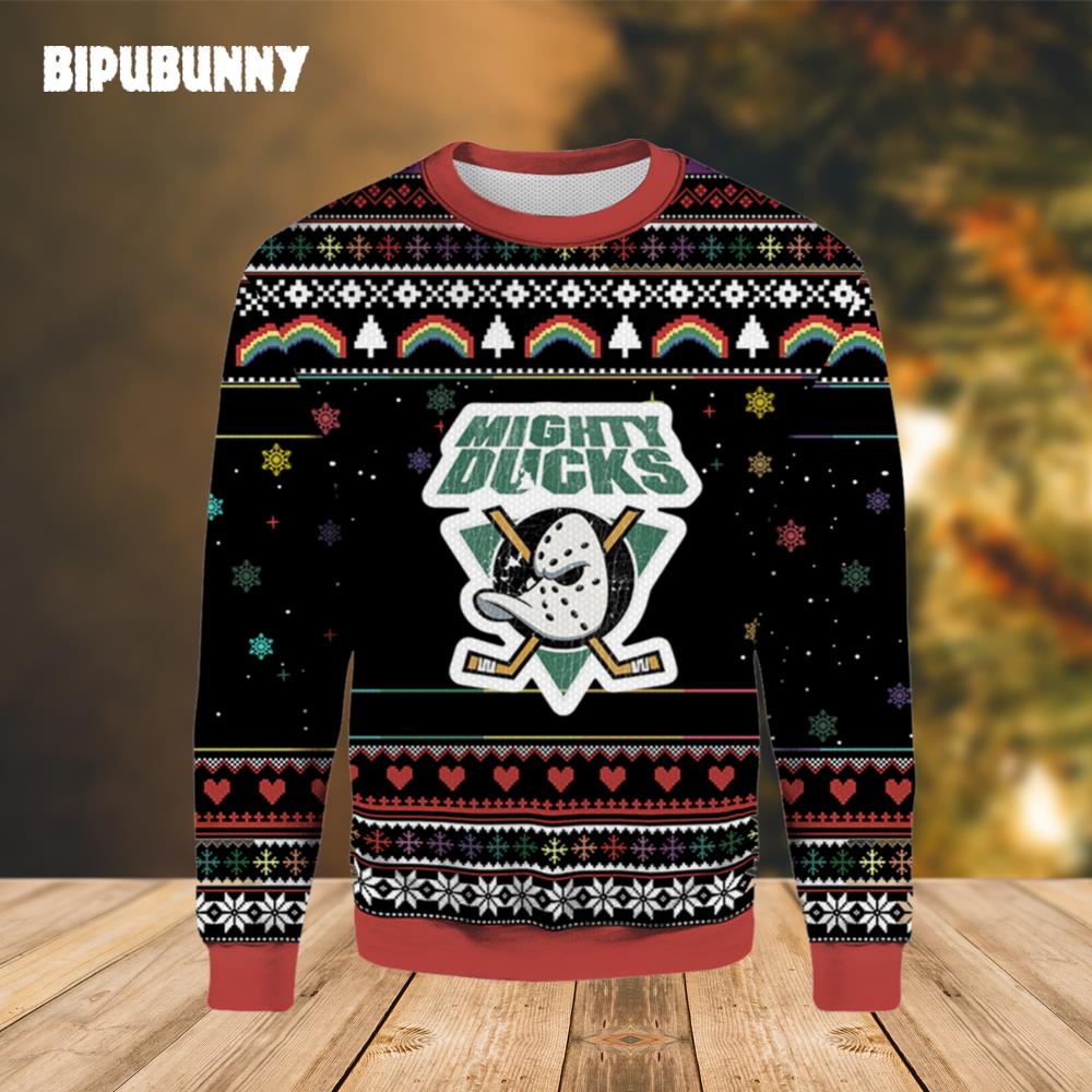 Mighty Ducks Vintage Magnet Ugly Christmas Sweater