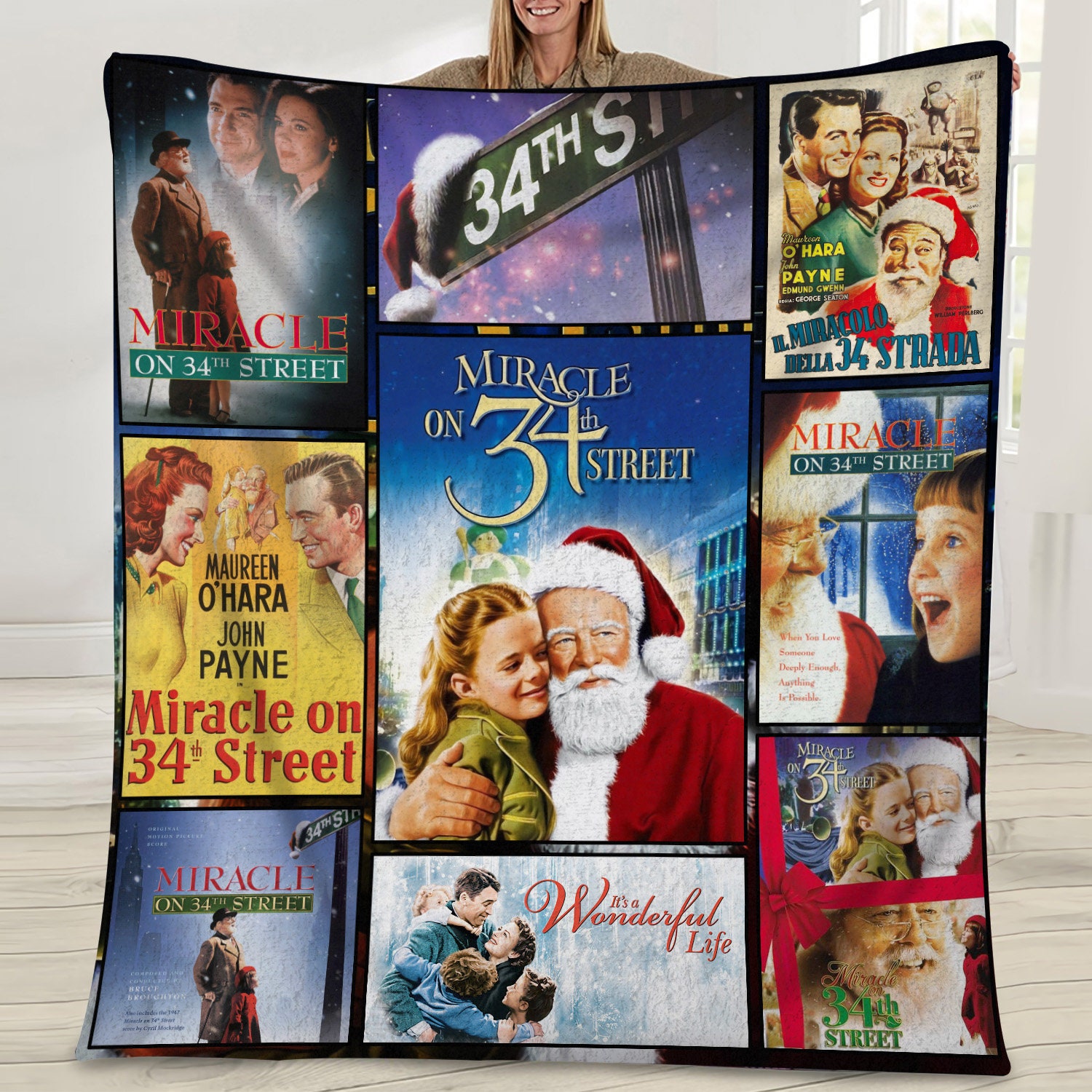 Miracle On 34Th Street Vintage 90S Chrismtas Funny Movie Blanket