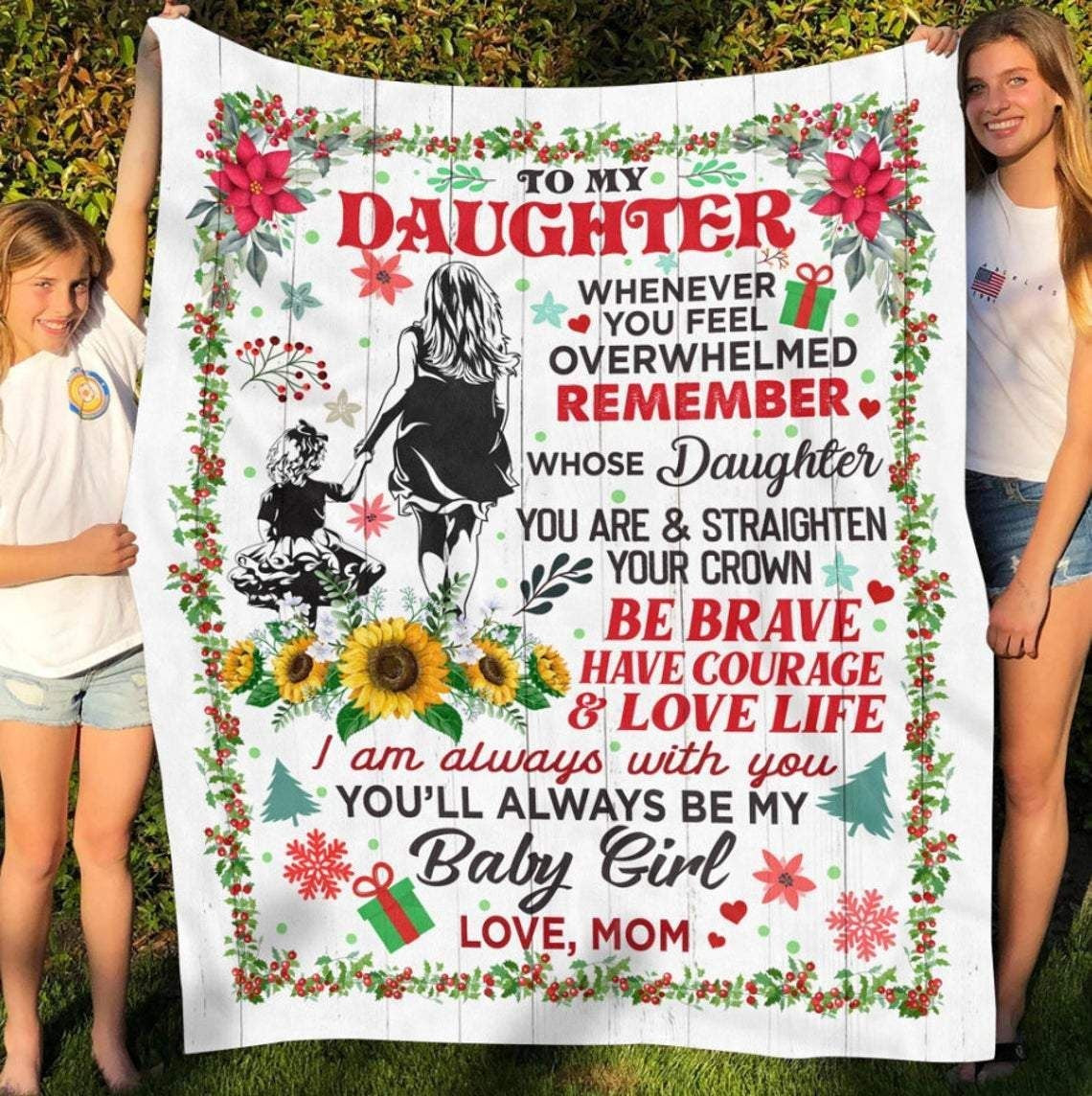 Mom Gift For Daughter I Am Always With You Blanket