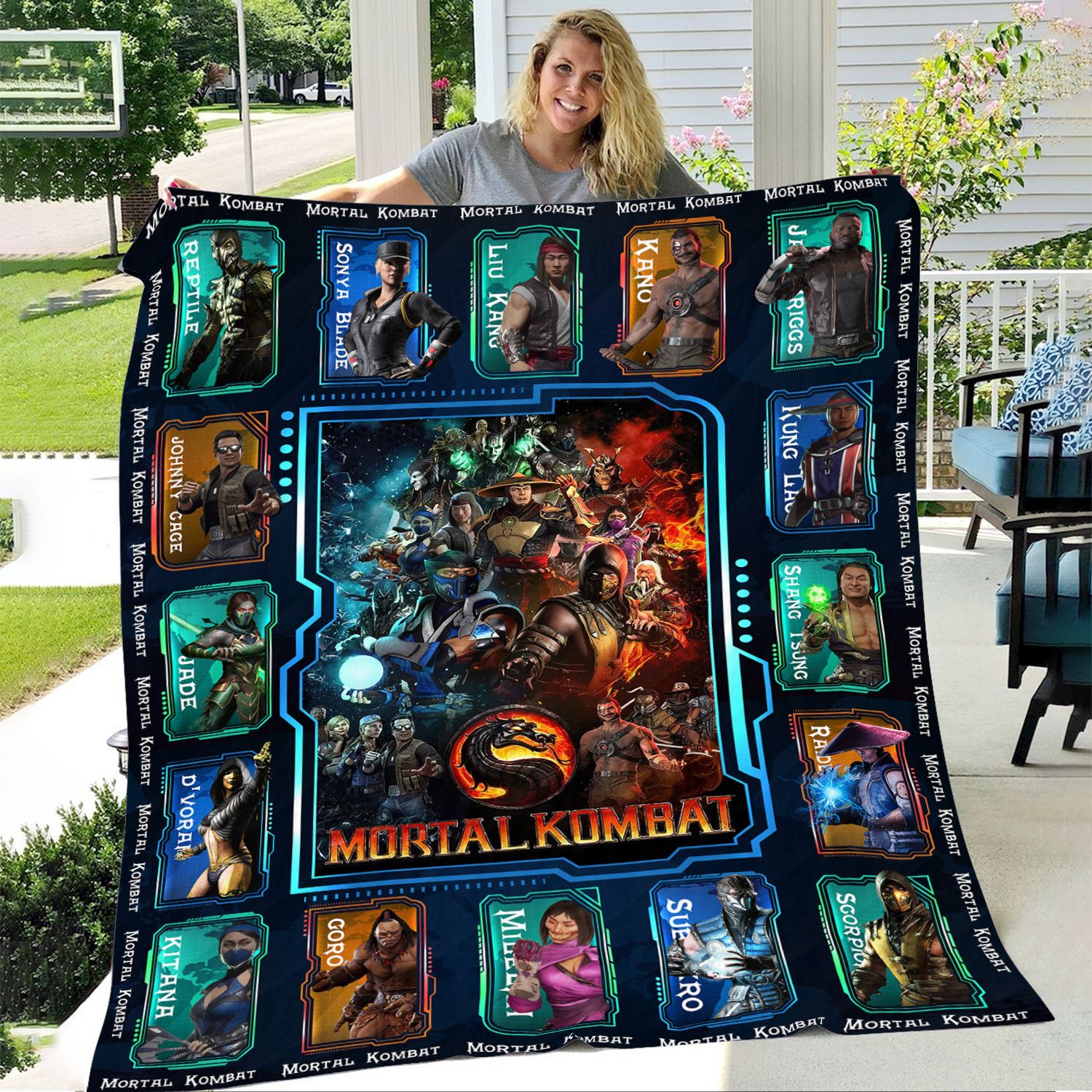 Mortal Kombat Game Inspired Blanket