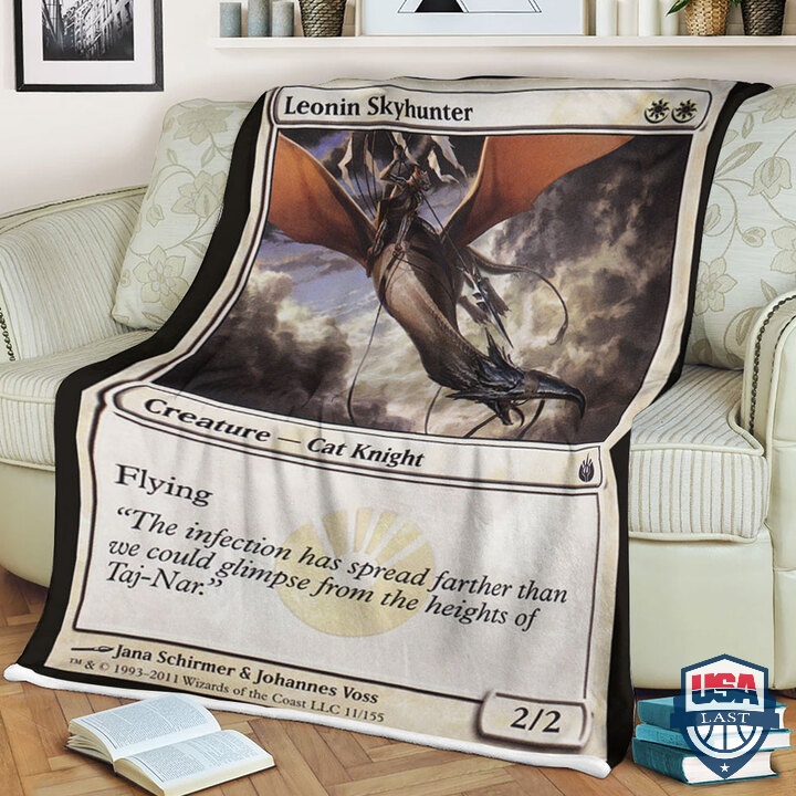 MTG Card Game Leonin Skyhunter Fleece Blanket