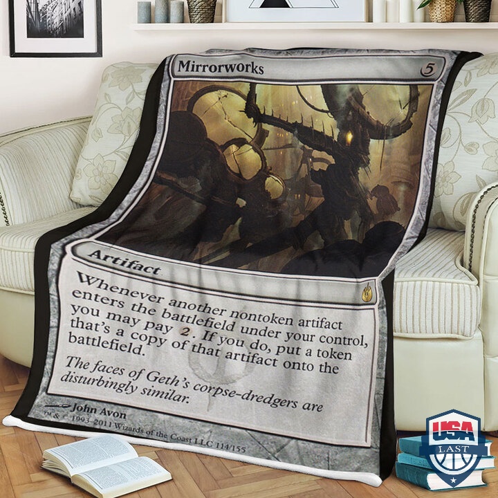 MTG Card Game Mirrorworks Fleece Blanket