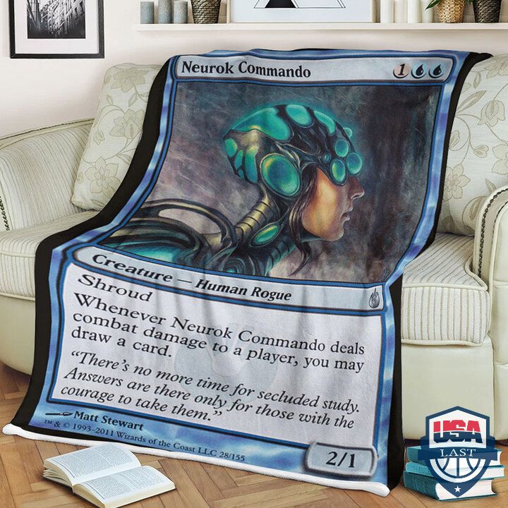 MTG Game Mbs 28 Neurok Commando Fleece Blanket