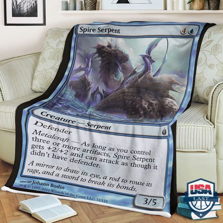 MTG Game MTG Mbs 32 Spire Serpent Fleece Blanket