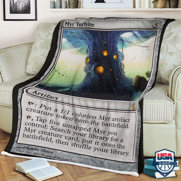 MTG Magic The Gathering Myr Turbine Quilt Blanket