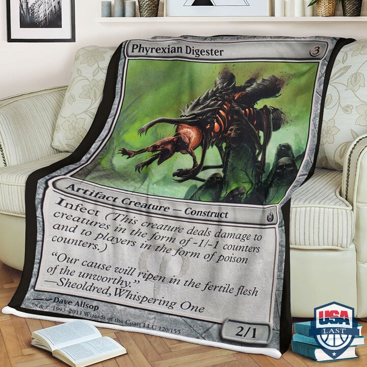 MTG Magic The Gathering Phyrexian Digester Quilt Blanket