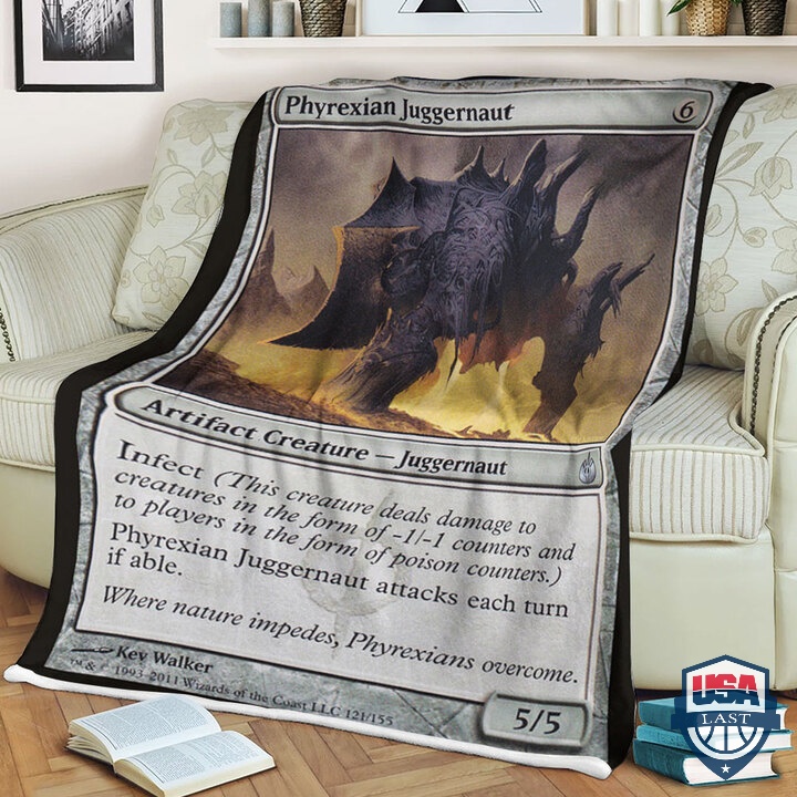 MTG Magic The Gathering Phyrexian Juggernaut Quilt Blanket