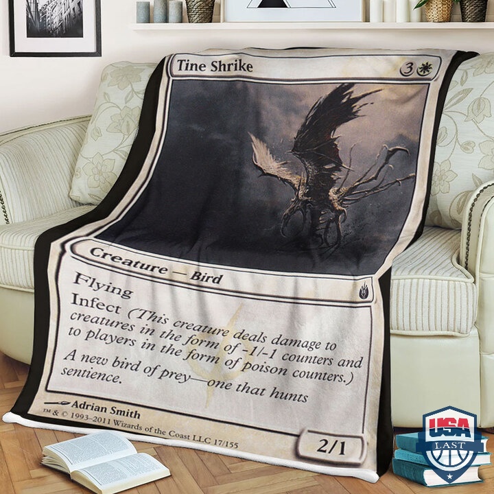 MTG Magic The Gathering Tine Shrike Fleece Blanket