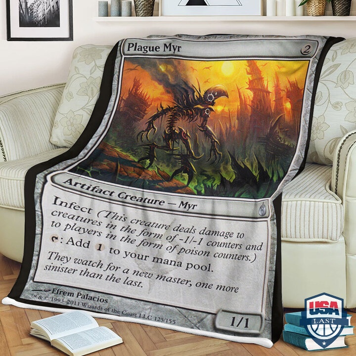 MTG Mbs Plague Myr Blanket And Quilt