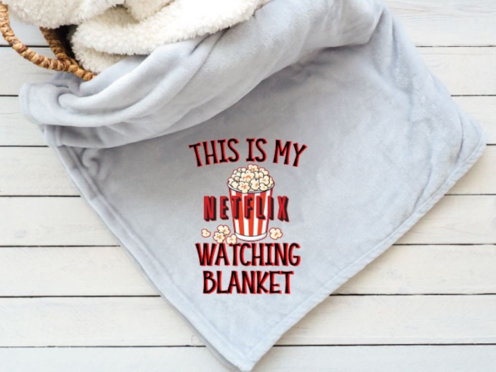 Netflix Watching Throw Halloween Blanket