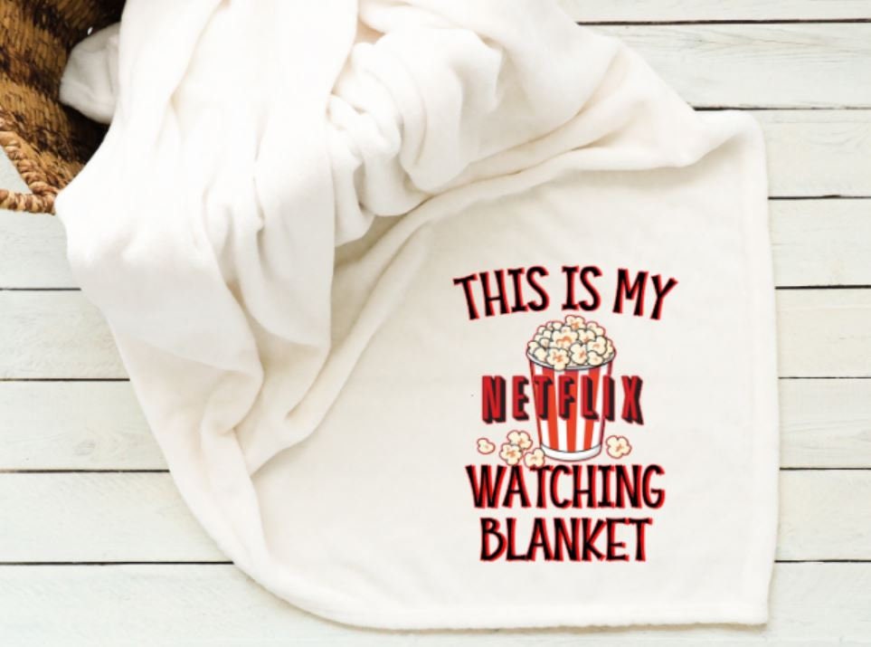 Netflix Watching Throw Halloween Blanket