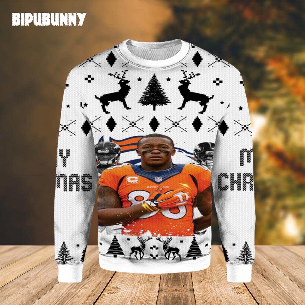 NFL Demaryius Thomas Broncos Ugly Sweater