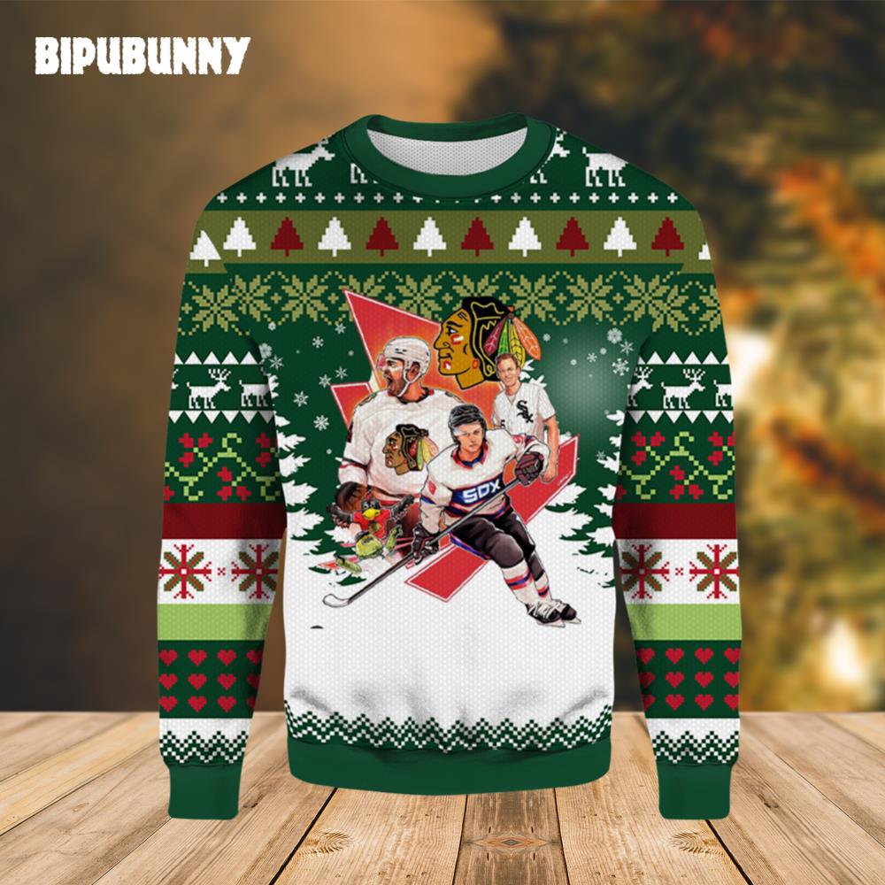 NHL Chicago Blackhawks Ugly Christmas Sweater