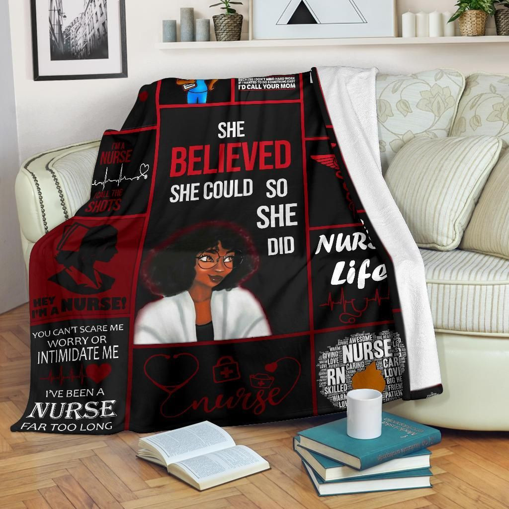 Nurse Christmas Gift With Meaningful Quotes Throw Blanket