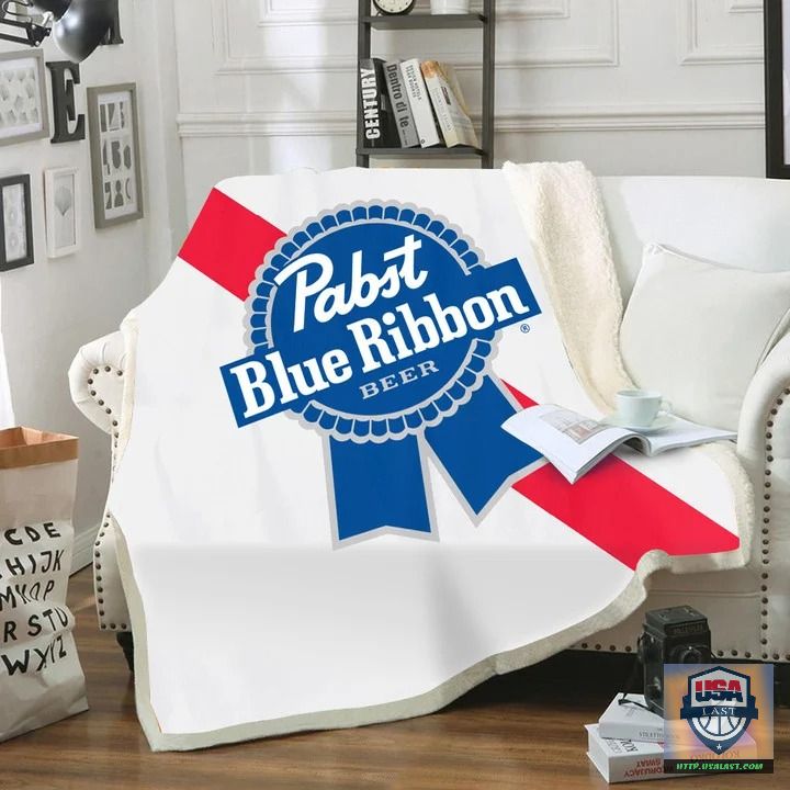 Pabst Blue Ribbon Soft Blanket, Woven Blanket