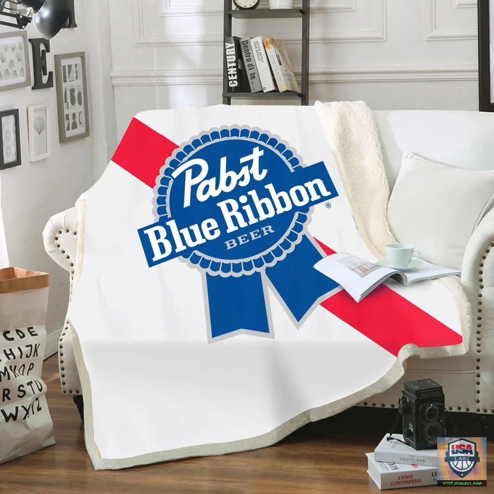 Pabst Blue Ribbon Soft Blanket, Woven Blanket