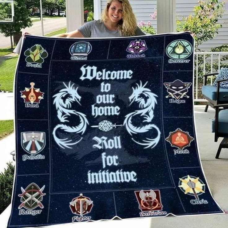 Personalized Dungeon And Dragon Blanket