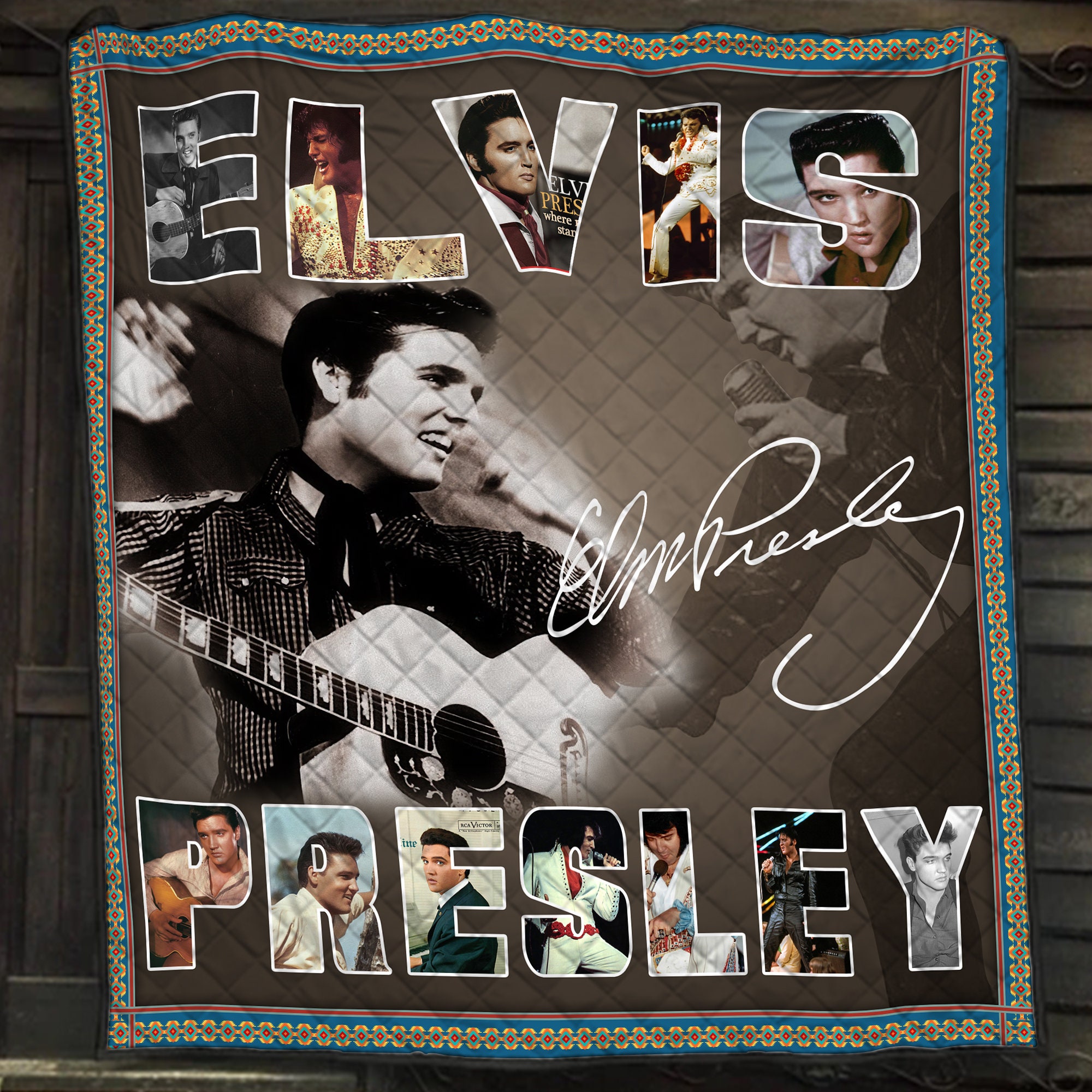 Personalized Elvis Presley King Of Rock And Roll Fan Blanket