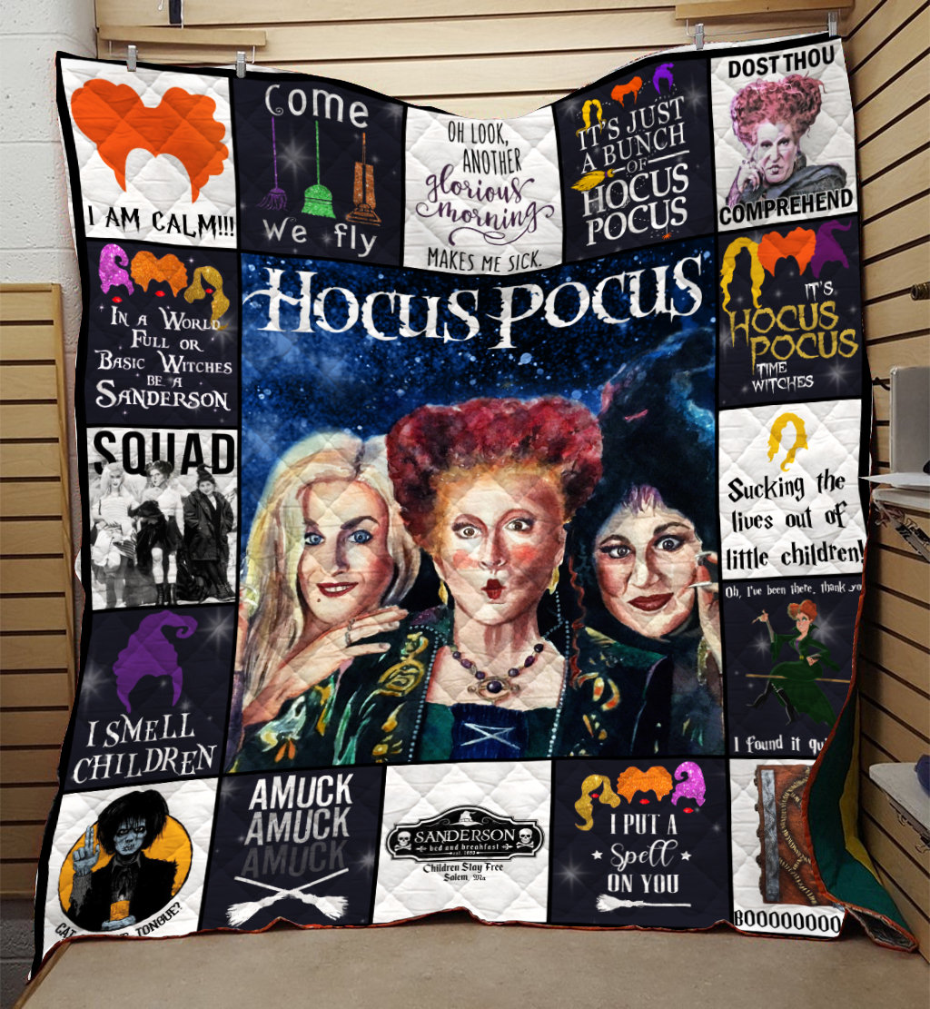 Personalized Hocus Pocus Funny Witches Horror Movie Watching Blanket