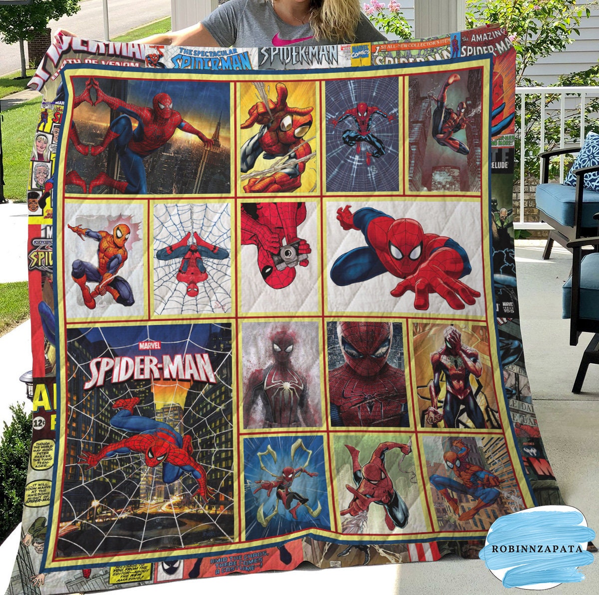 Personalized Marvel Fans Spiderman No Way Home Quilt Blanket