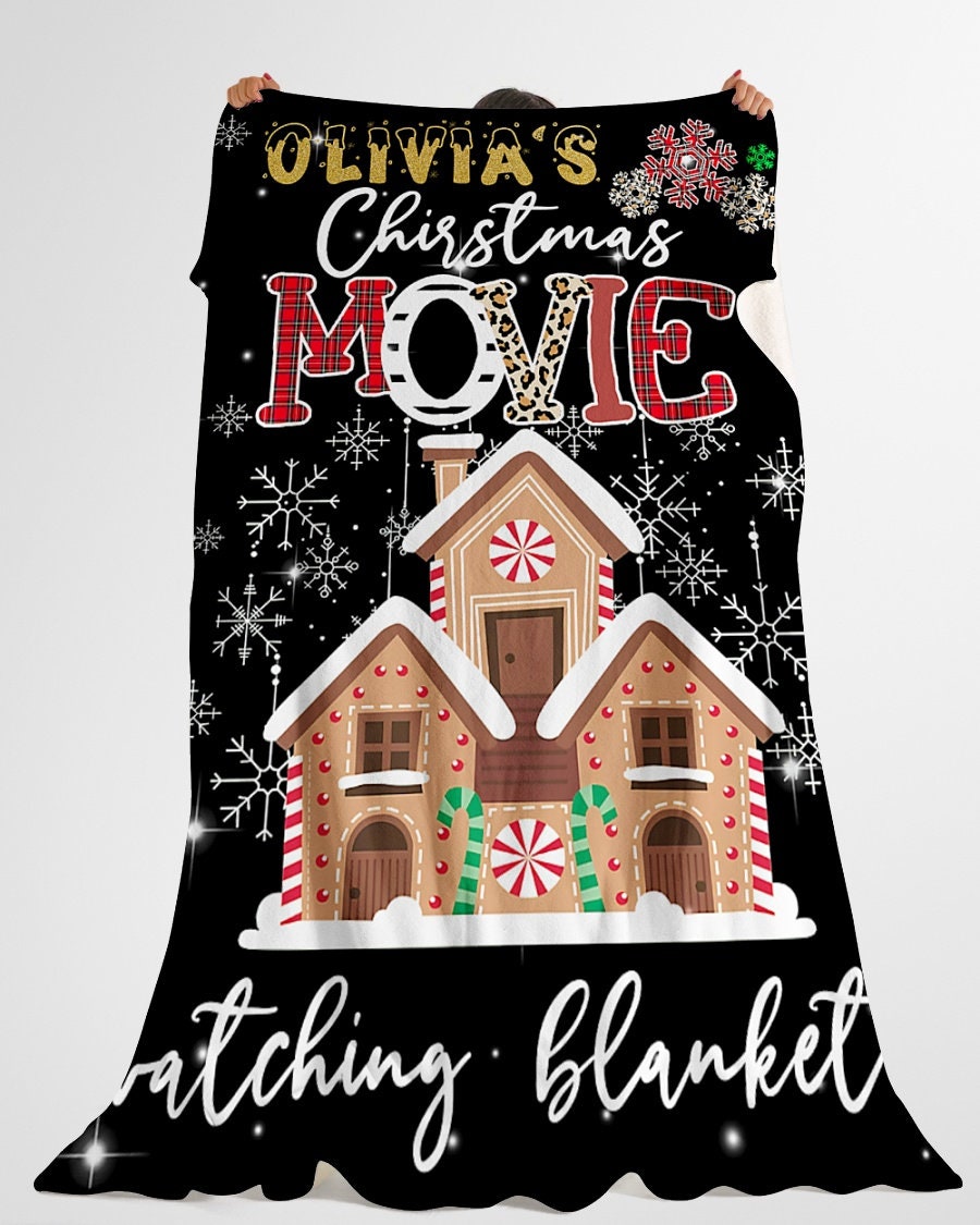 Personalized Name This Is My Christmas Movie Watching Blanket