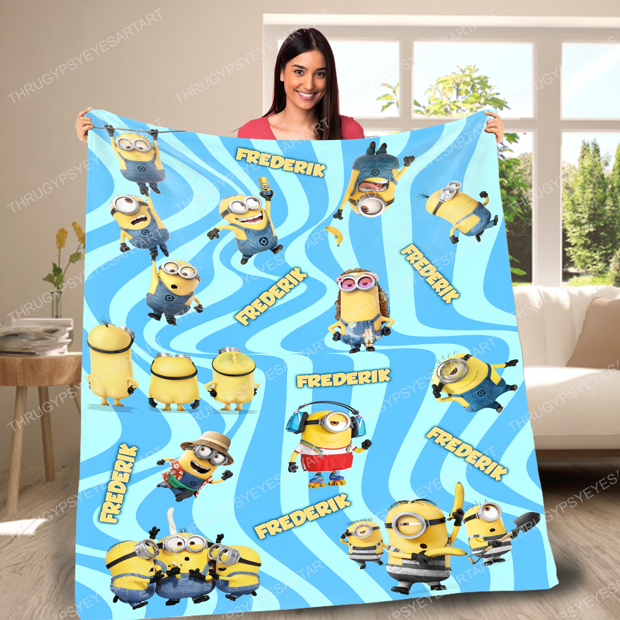 Personalized The Rise Of Gru Minions Blanket