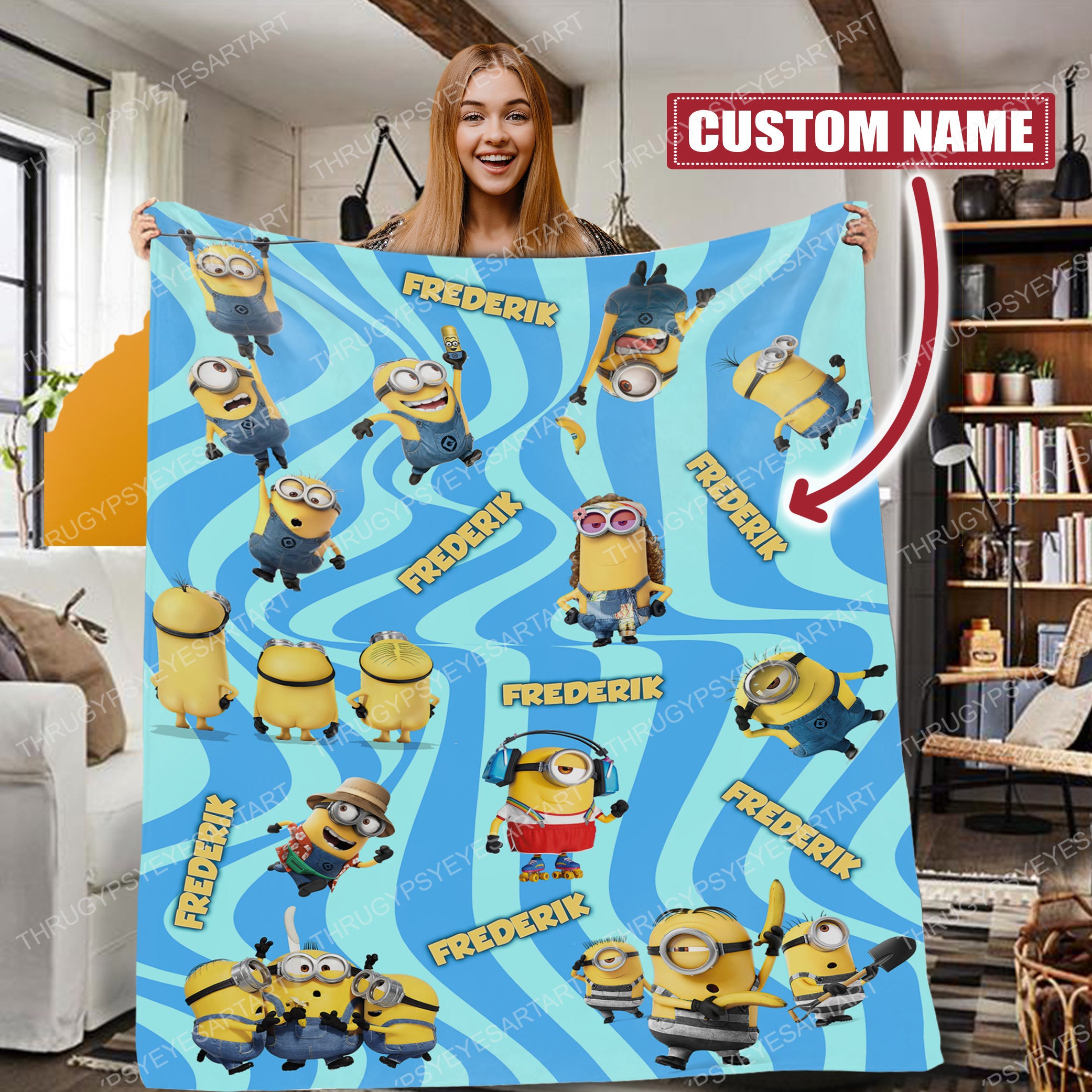 Personalized The Rise Of Gru Minions Blanket