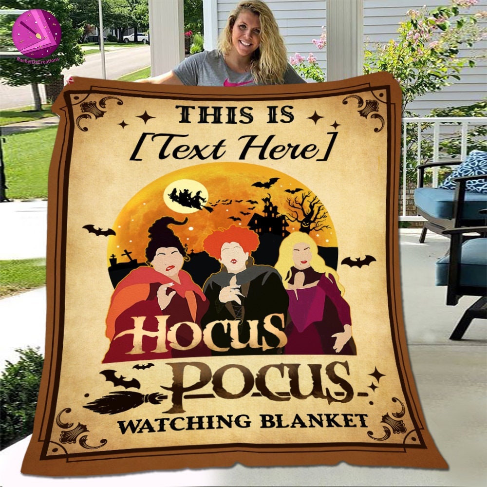 Personalized This is My Hocus Three Witches Pocus Movie Watching Blanket