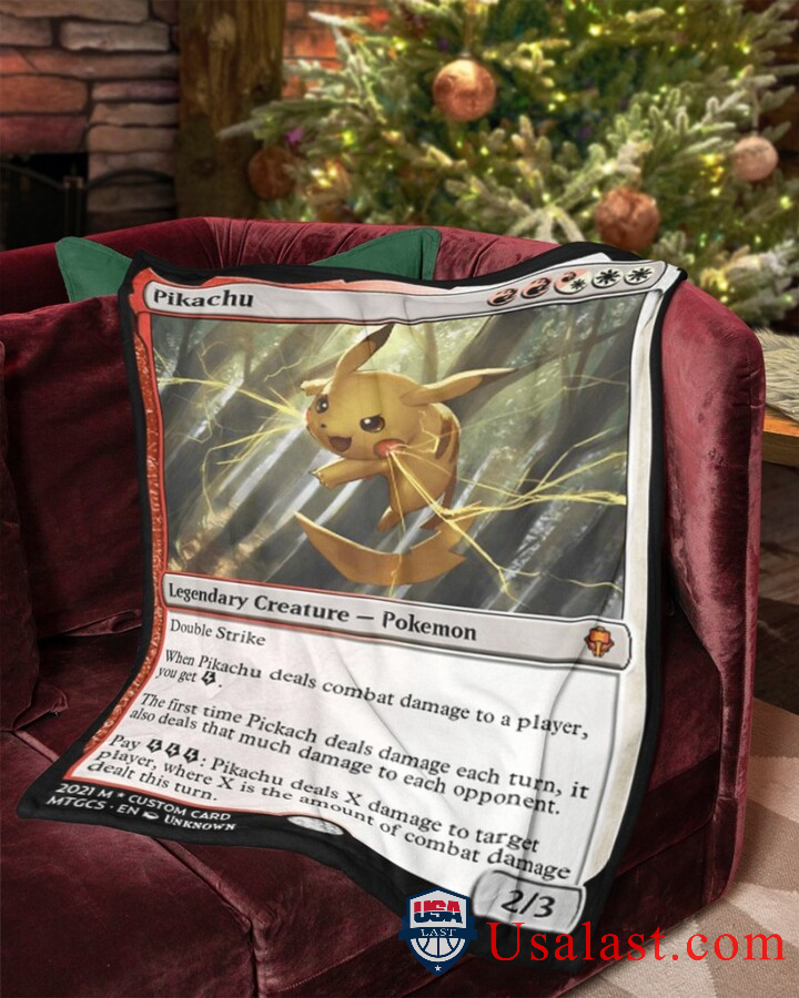 Pikachu Legendary Creature Pokemon Blanket