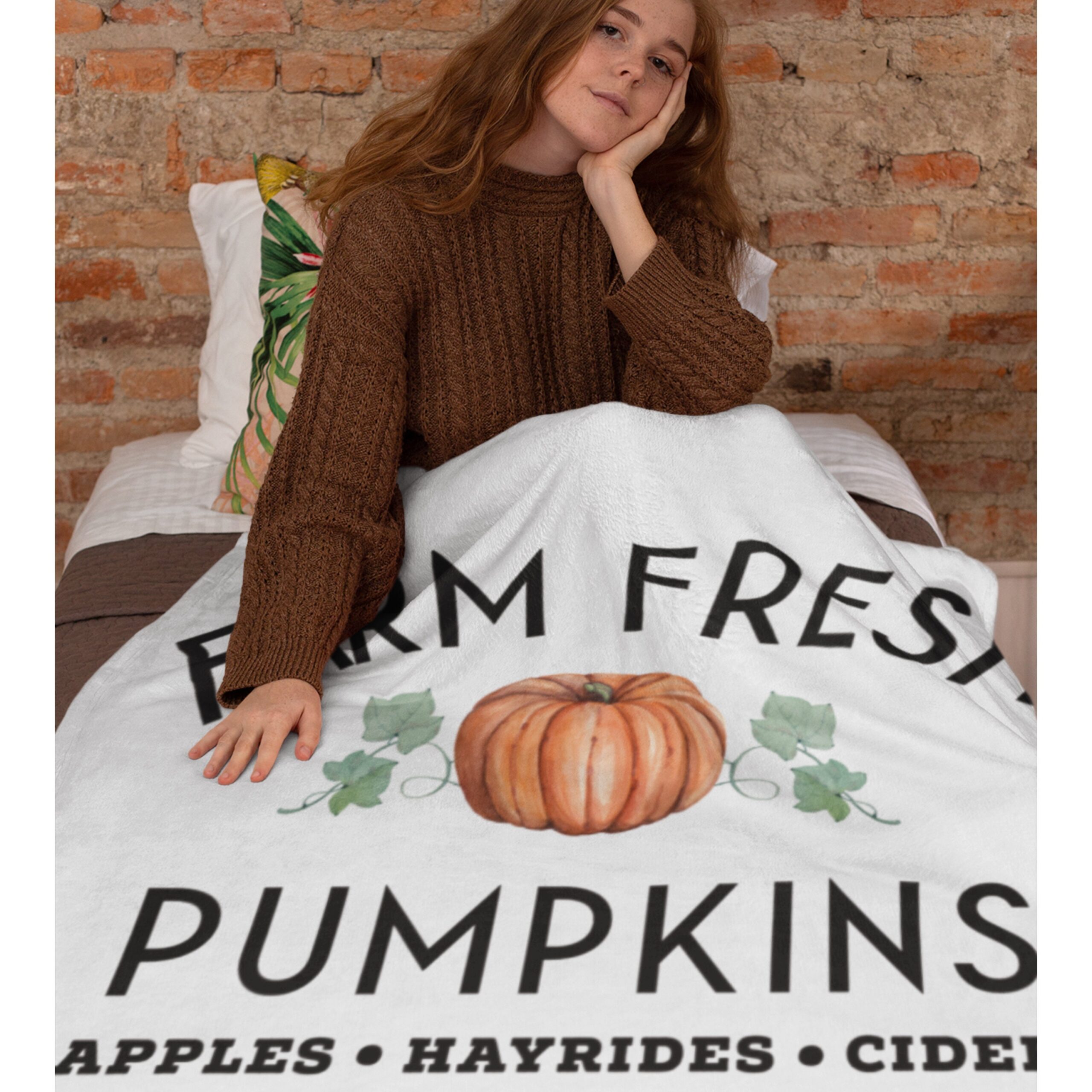 Plush Fall Throw Thanksgiving Halloween Blanket