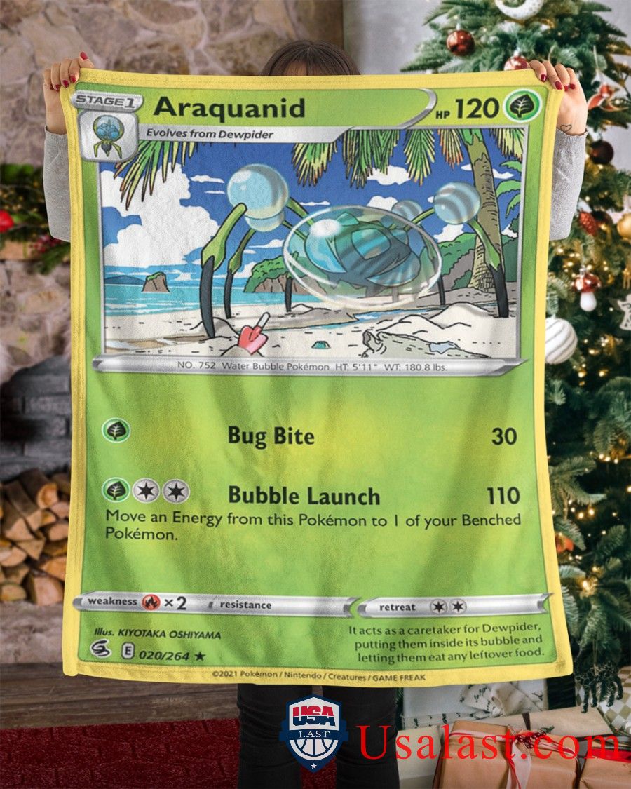 Pokemon Araquanid Fusion Strike Blanket