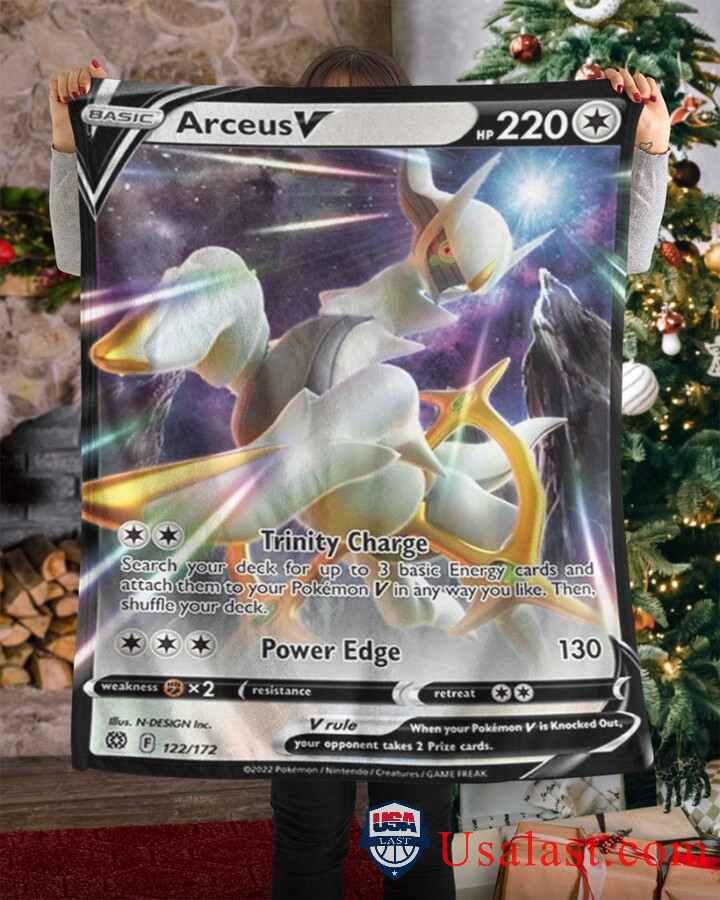 Pokemon Arceus V Brilliant Stars Blanket