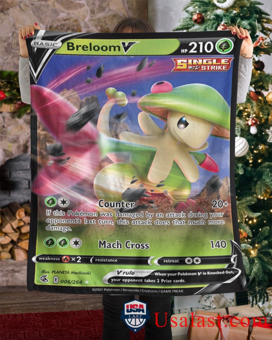 Pokemon Breloom V Single Strike Blanket