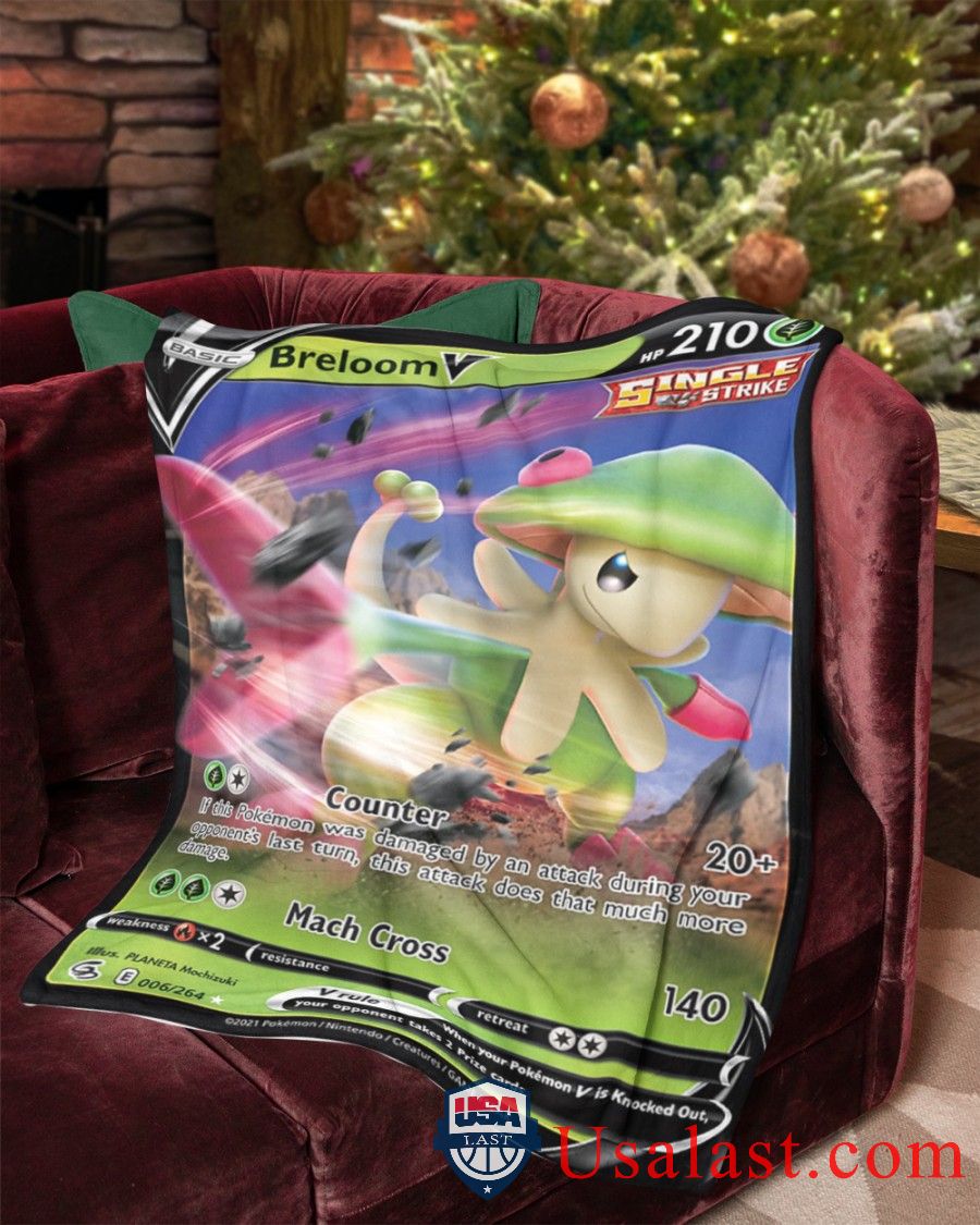 Pokemon Breloom V Single Strike Blanket