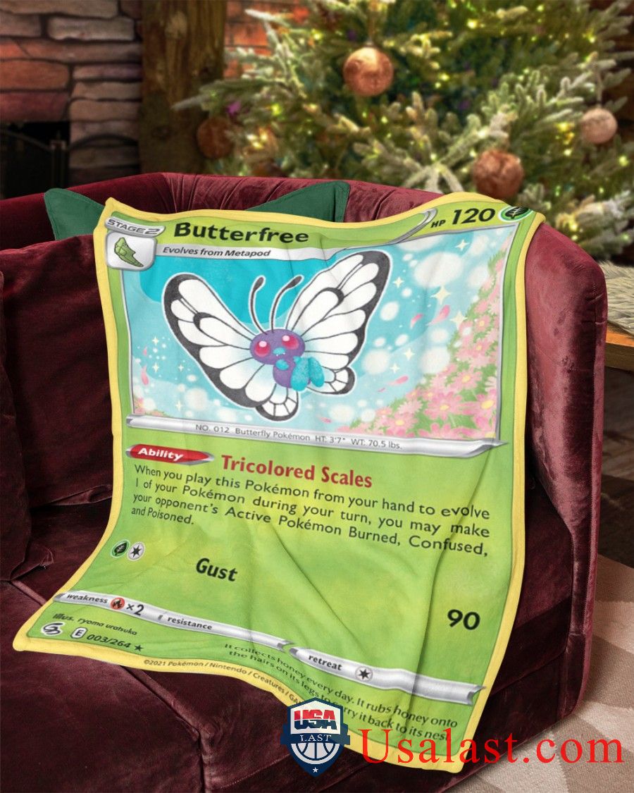 Pokemon Butterfree Fusion Strike Blanket