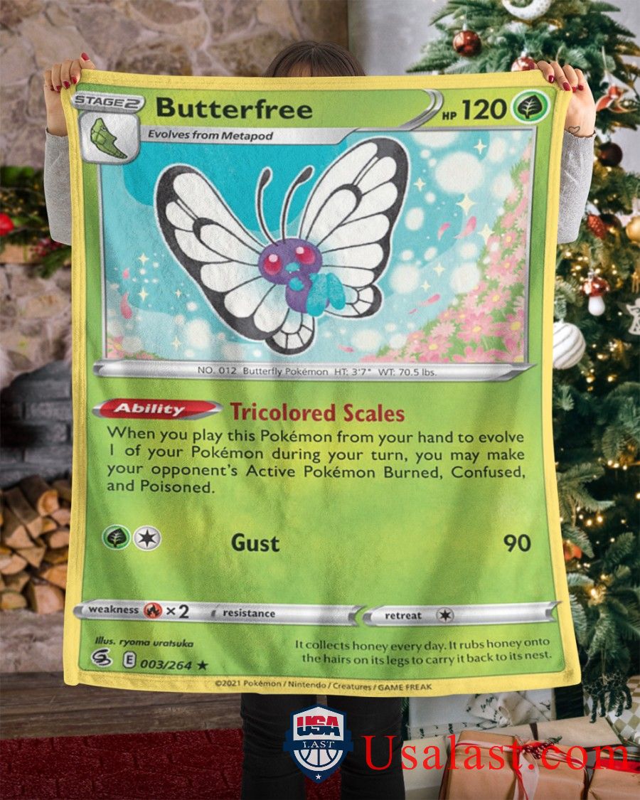 Pokemon Butterfree Fusion Strike Blanket