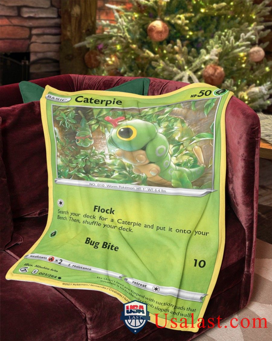 Pokemon Caterpie Fusion Strike Blanket