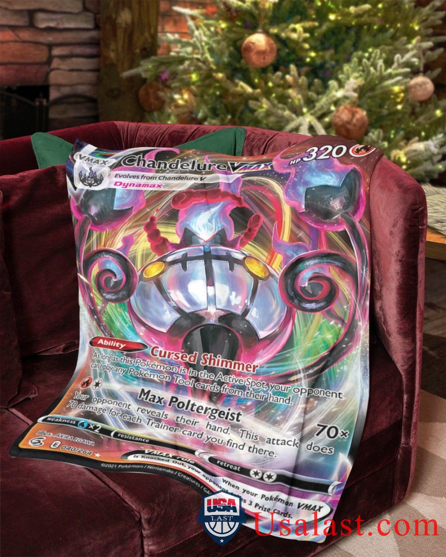 Pokemon Chandelure VMax Fusion Strike Blanket