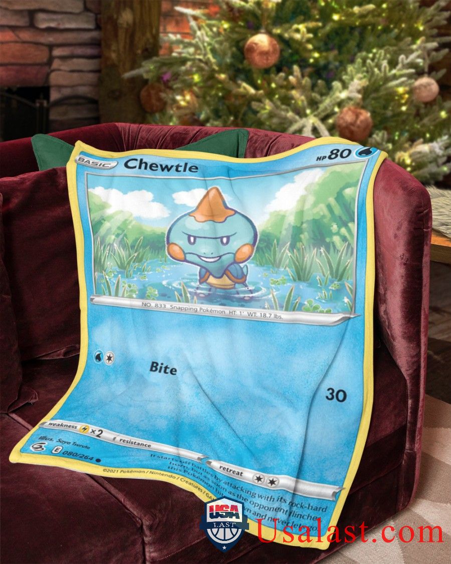 Pokemon Chewtle Fusion Strike Blanket