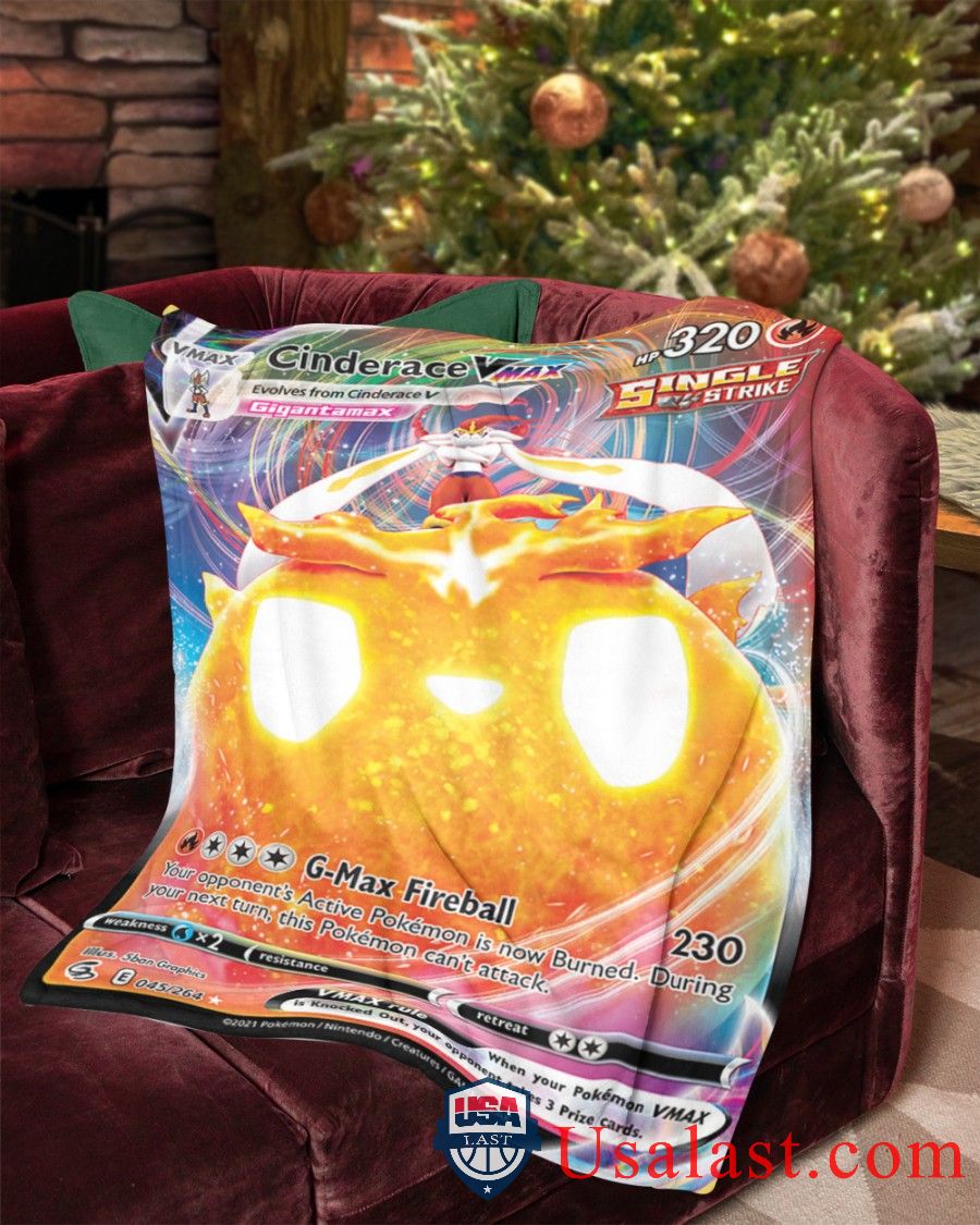 Pokemon Cinderace VMax Single Strike Blanket