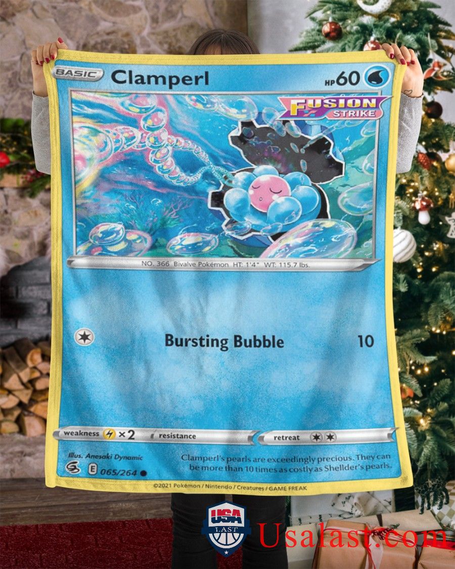 Pokemon Clamperl Fusion Strike Blanket