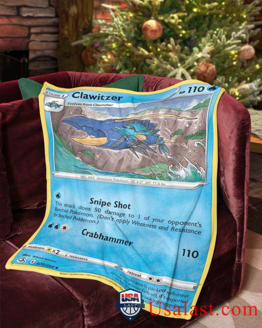 Pokemon Clawitzer Fusion Strike Blanket