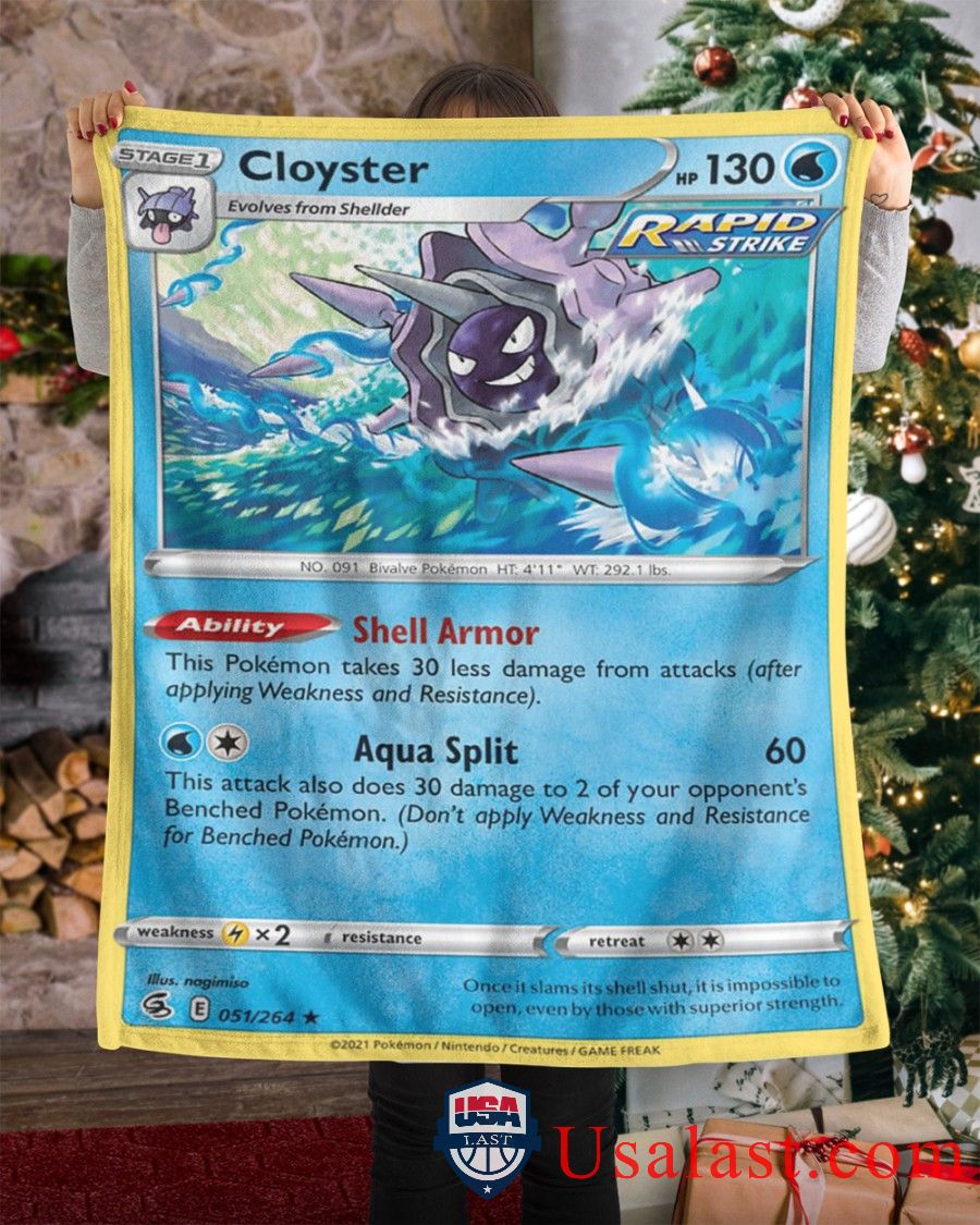 Pokemon Cloyster Rapid Strike Blanket