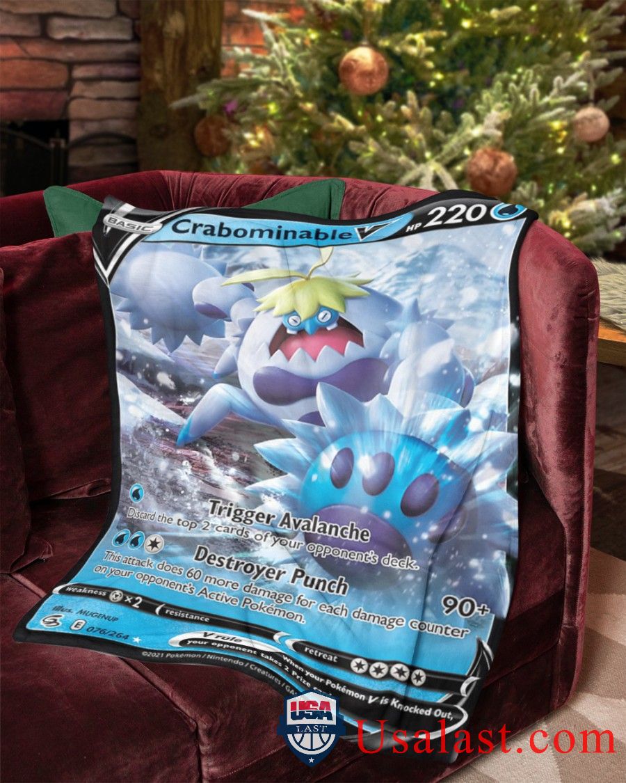 Pokemon Crabominable Fusion Strike Blanket