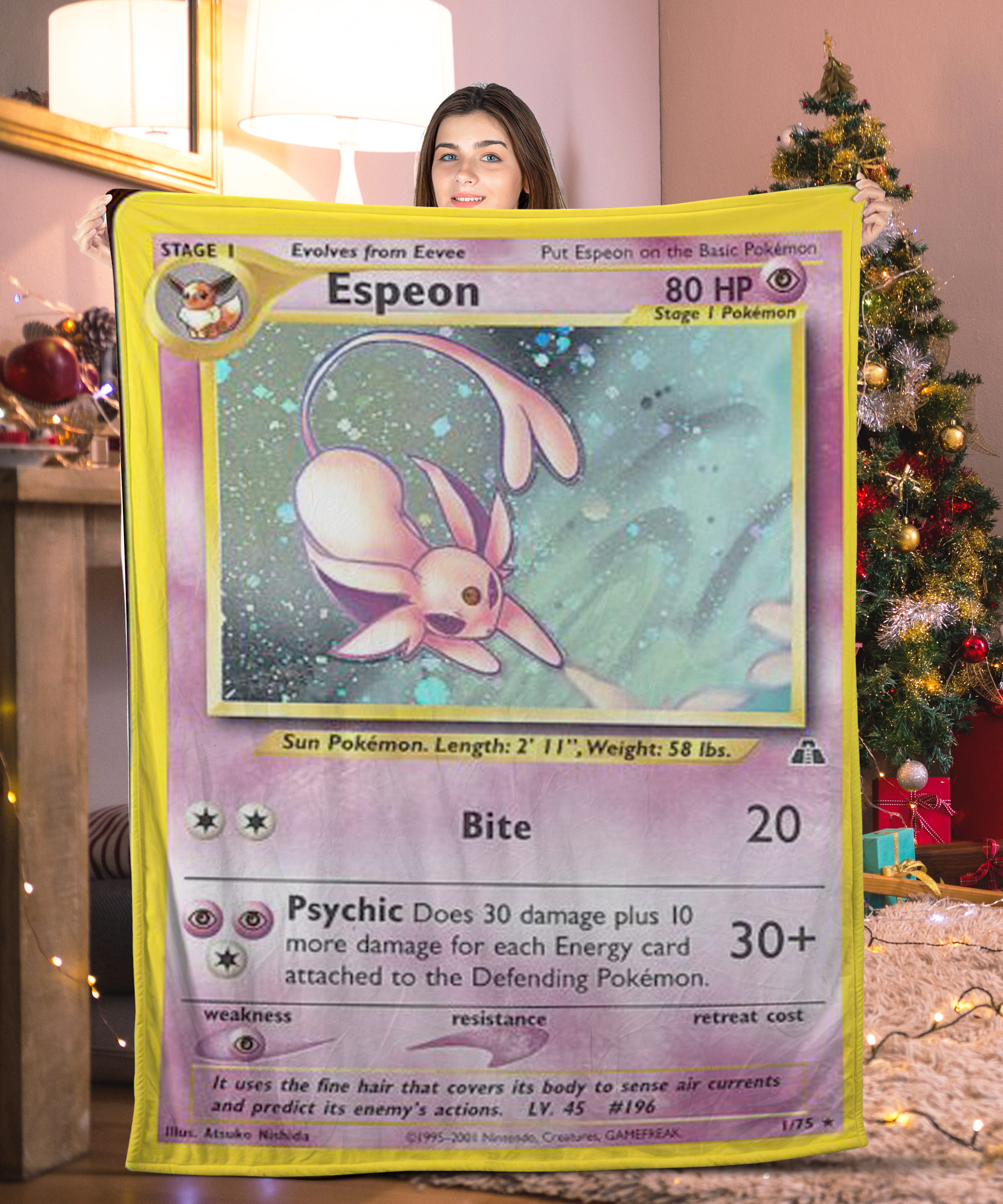 Pokemon Espeon Pokemon Card Blanket