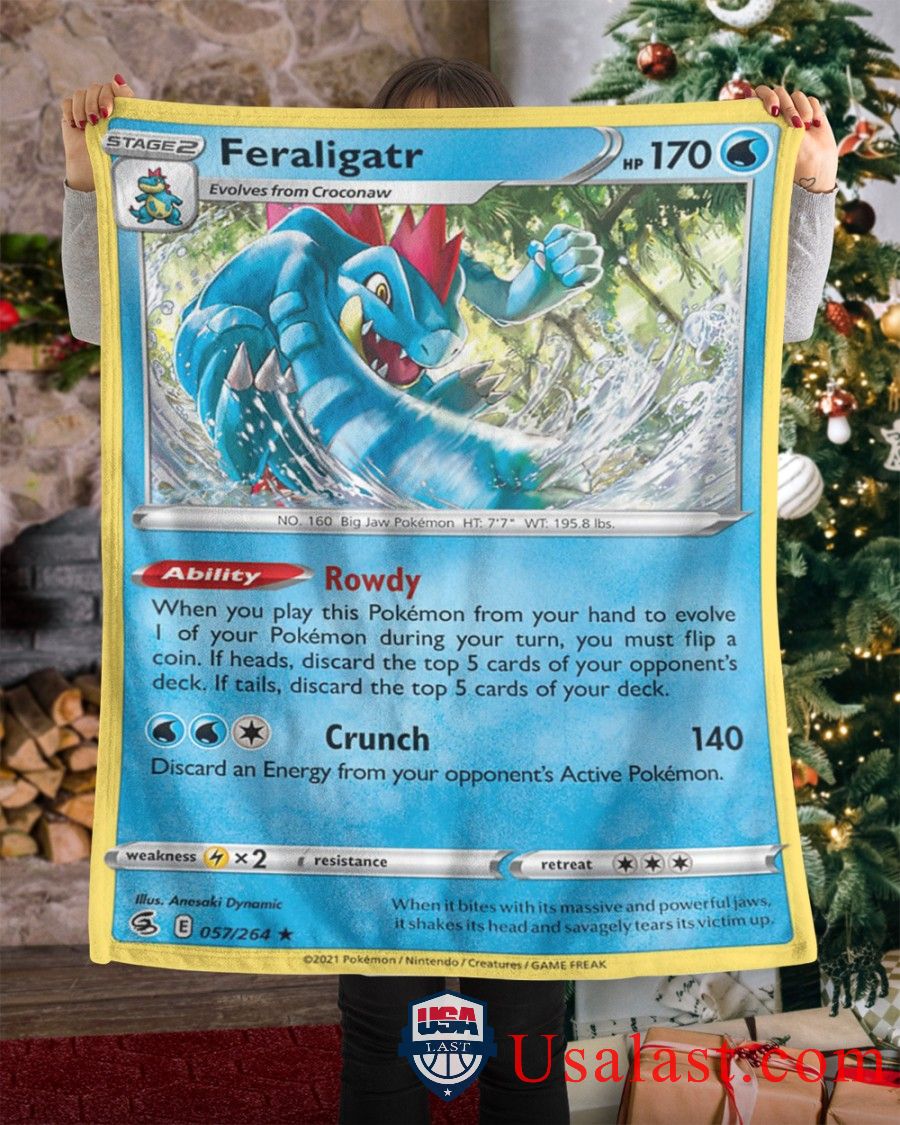 Pokemon Feraligatr Fusion Strike Blanket